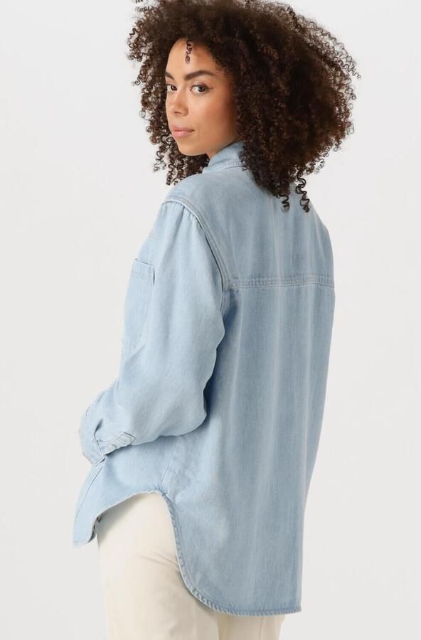 SECOND FEMALE Dames Blouses Irvin Denim Shirt Lichtblauw - Foto 3