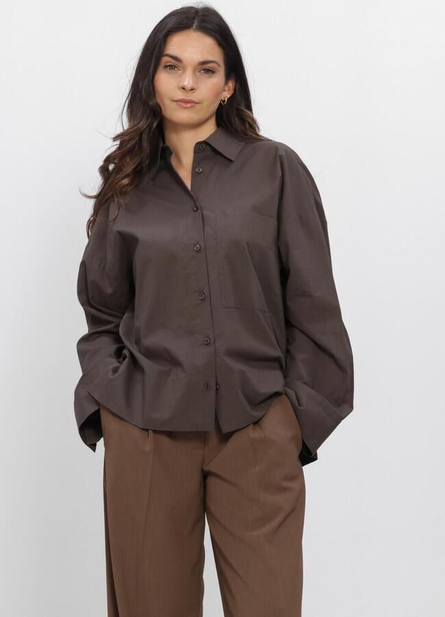 SECOND FEMALE Dames Blouses Lanna Shirt Bruin