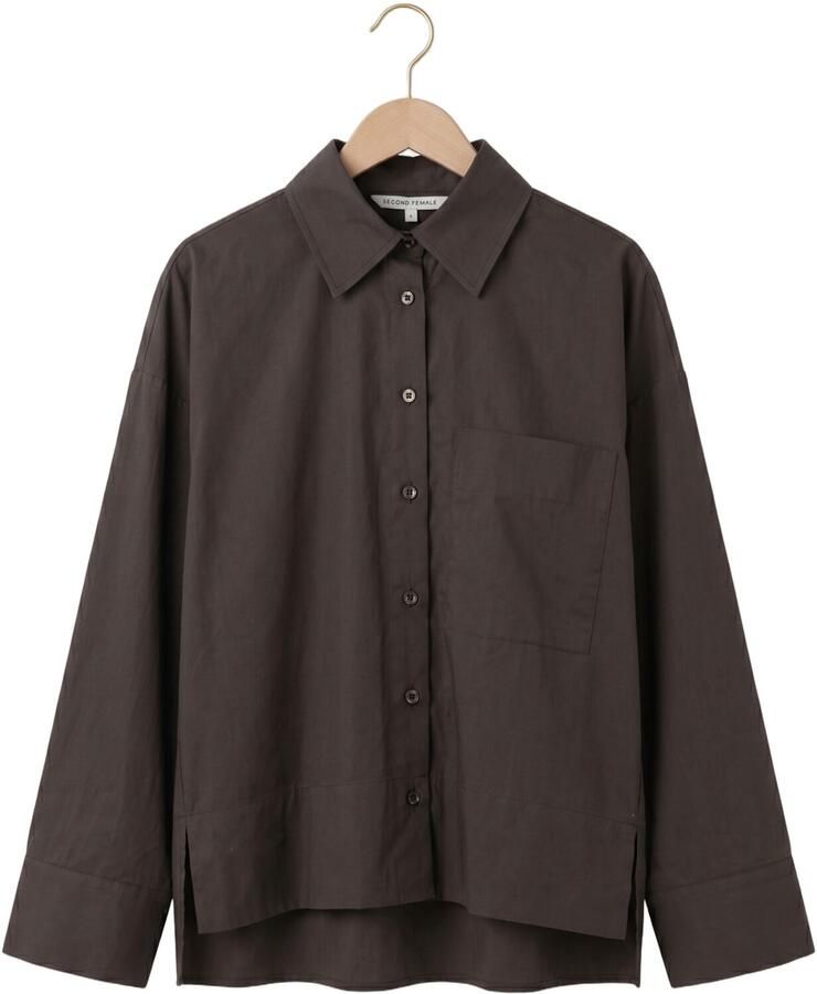 SECOND FEMALE Dames Blouses Lanna Shirt Bruin - Foto 2