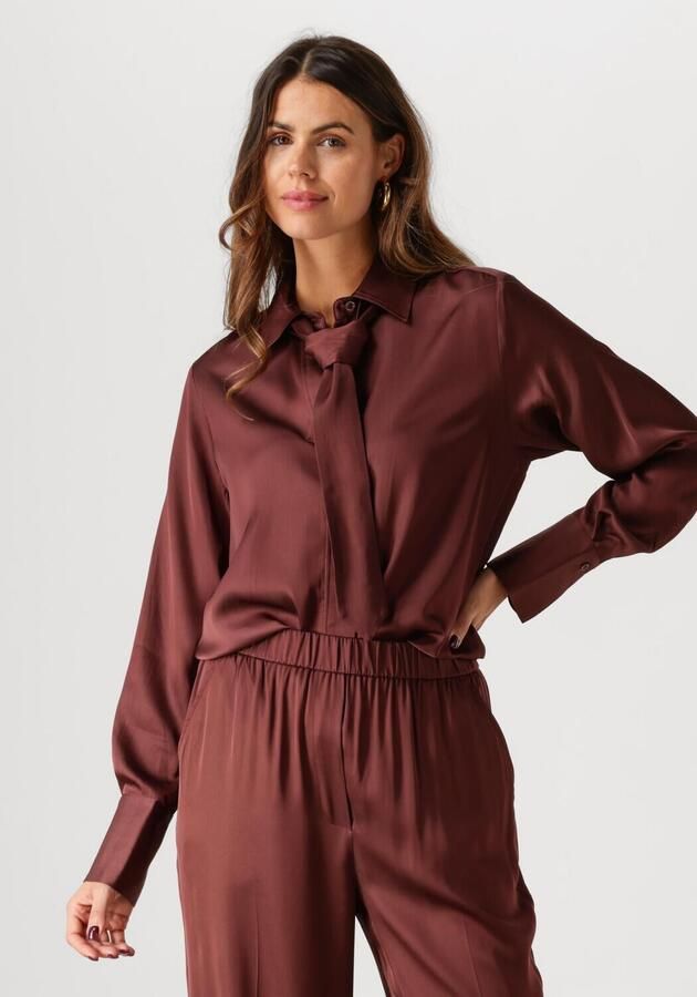 SECOND FEMALE Dames Blouses Livo Classic Shirt Bruin - Foto 4