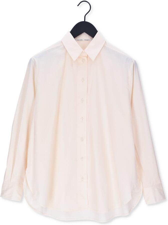 SECOND FEMALE Dames Blouses Matis Solid Shirt Beige