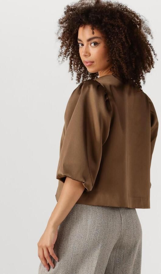 SECOND FEMALE Dames Blouses Perlla Blouse Bruin - Foto 3