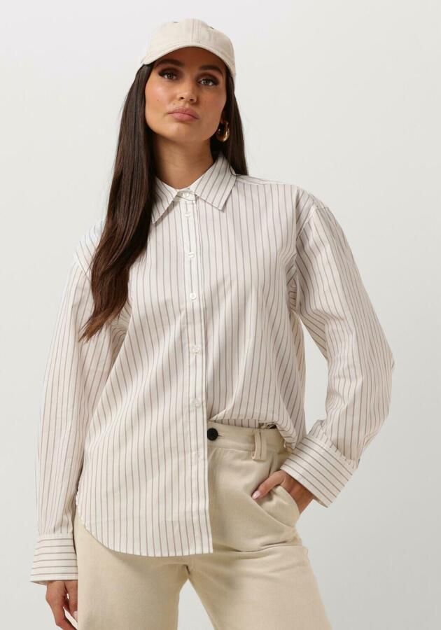 SECOND FEMALE Dames Blouses Soalon Classic Shirt Beige - Foto 4