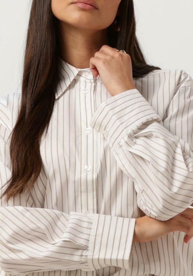 SECOND FEMALE Dames Blouses Soalon Classic Shirt Beige - Foto 3