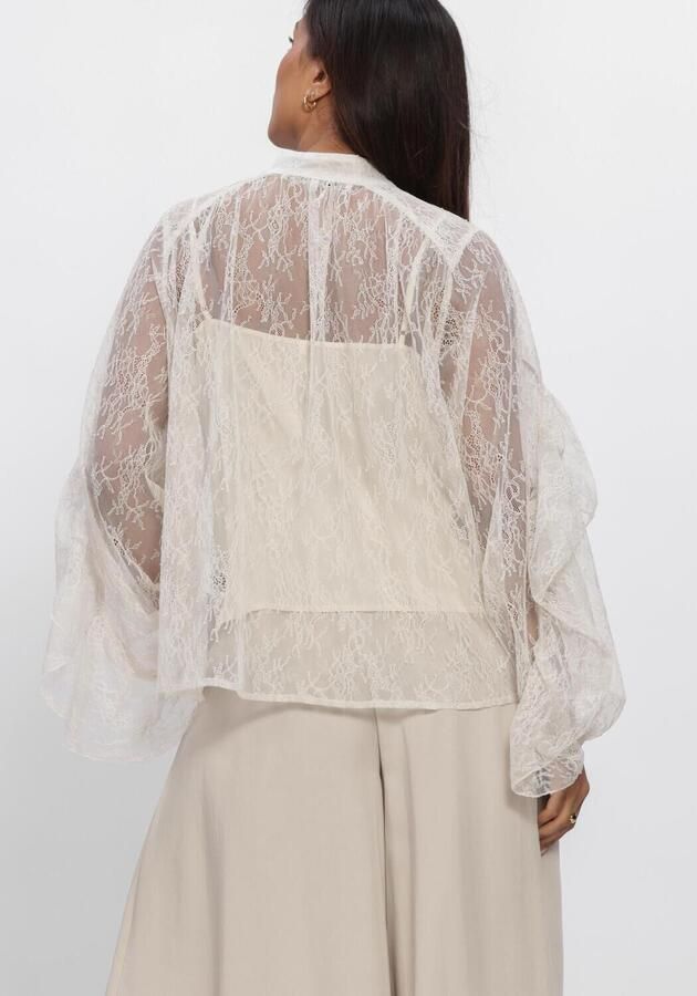 SECOND FEMALE Dames Blouses Sybell Lace Blouse Ecru - Foto 3