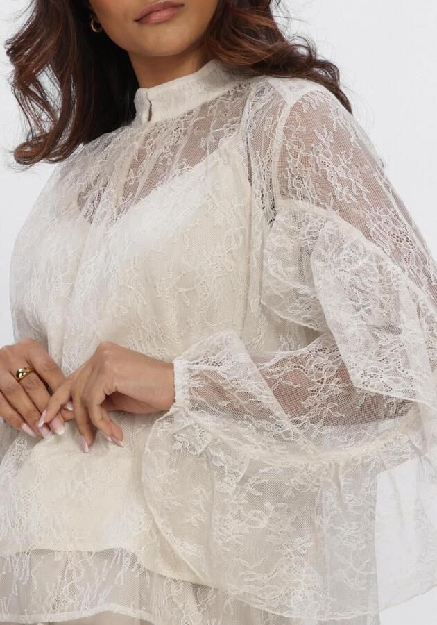 SECOND FEMALE Dames Blouses Sybell Lace Blouse Ecru - Foto 4