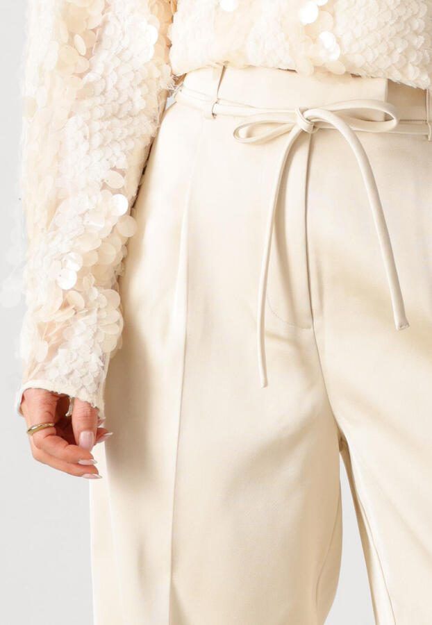 SECOND FEMALE Dames Broeken Dazzle Trousers Creme - Foto 3