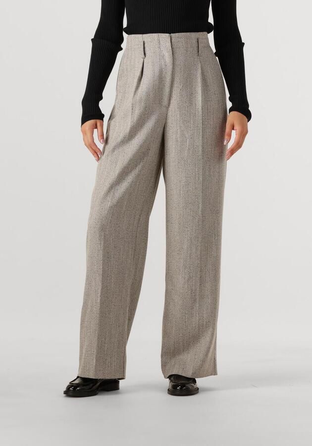 SECOND FEMALE Dames Broeken Jun Trousers Lichtgrijs - Foto 4