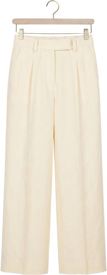 SECOND FEMALE Dames Broeken Lino Classic Trousers Creme - Foto 4