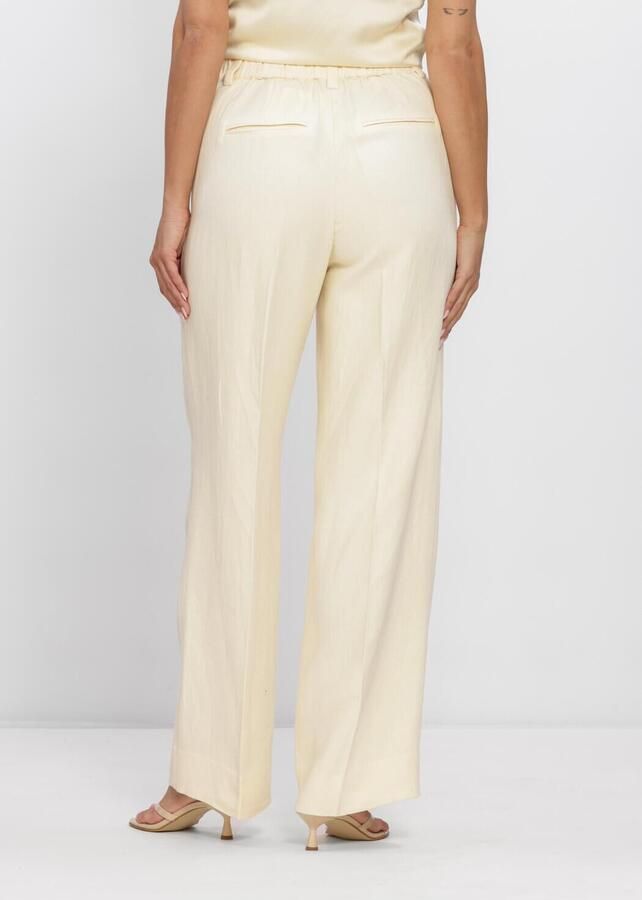 SECOND FEMALE Dames Broeken Lino Classic Trousers Creme - Foto 2