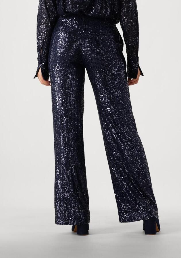 Second Female Moonshine Broek met Blauwe Pailletten Second Dames Blue Dames