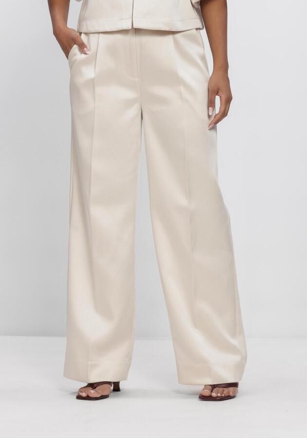 SECOND FEMALE Dames Broeken Perlla Trousers Creme