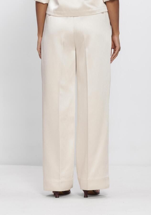 SECOND FEMALE Dames Broeken Perlla Trousers Creme - Foto 2