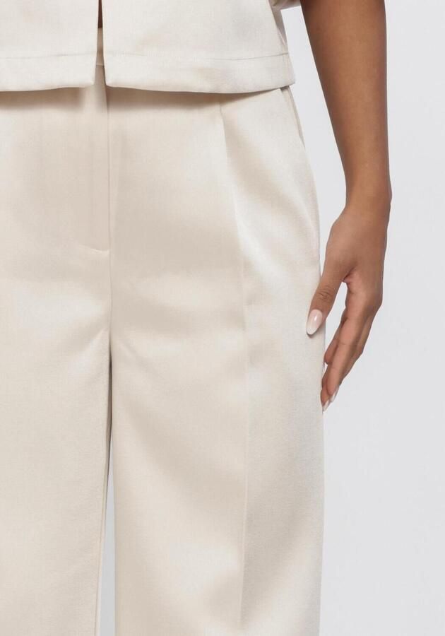 SECOND FEMALE Dames Broeken Perlla Trousers Creme - Foto 3