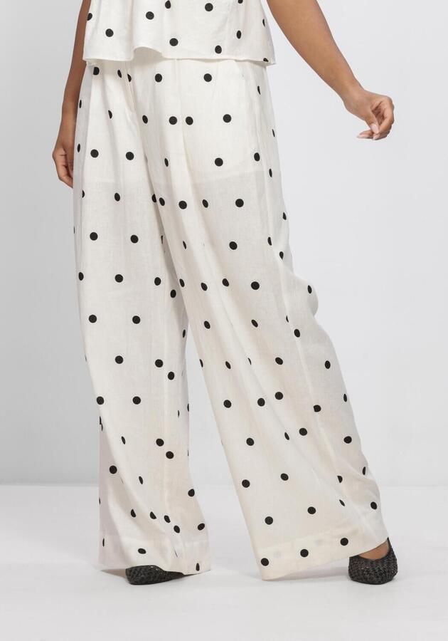 SECOND FEMALE Dames Broeken Salliy Trousers Gebroken Wit