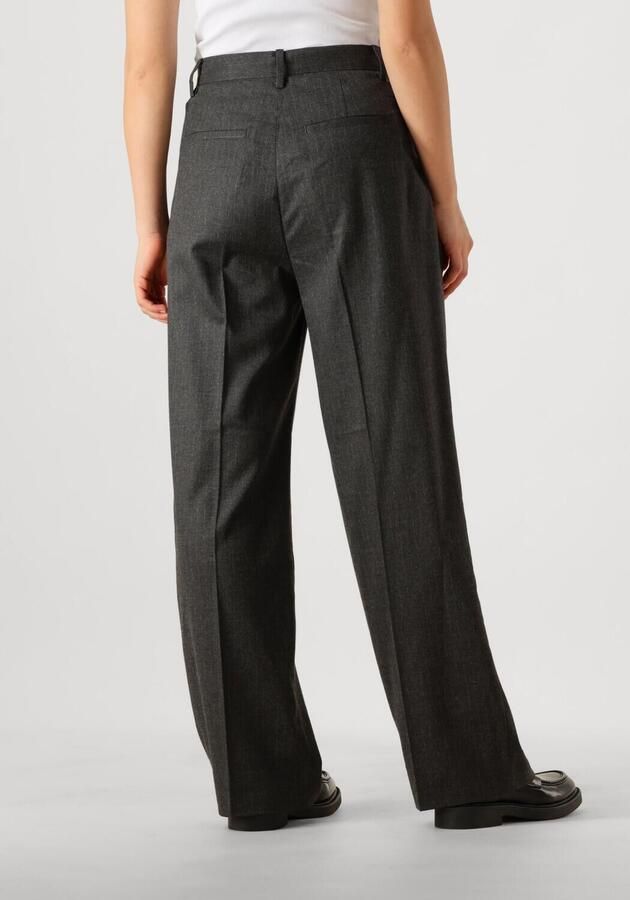 Second Female Elegante Donkergrijze Wake Broek Second Dames Gray Dames