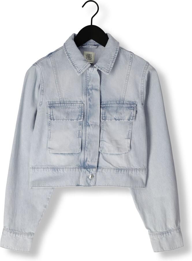 Second Female Bleached boxy denim jasje Fira blauw