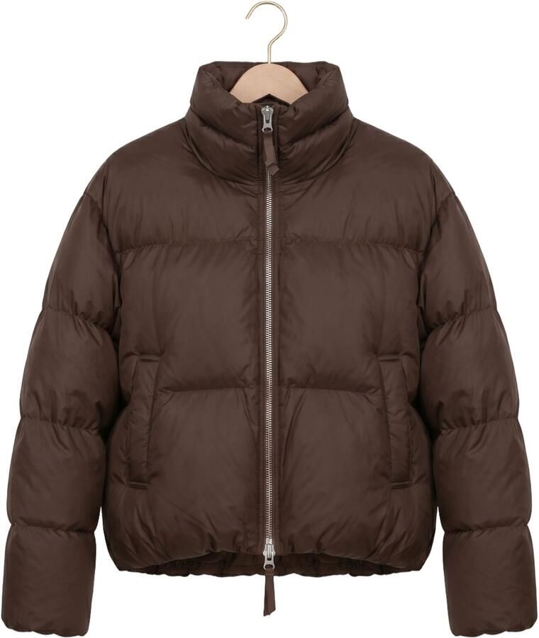 SECOND FEMALE Dames Jassen Riya Puffer Jacket Bruin - Foto 2