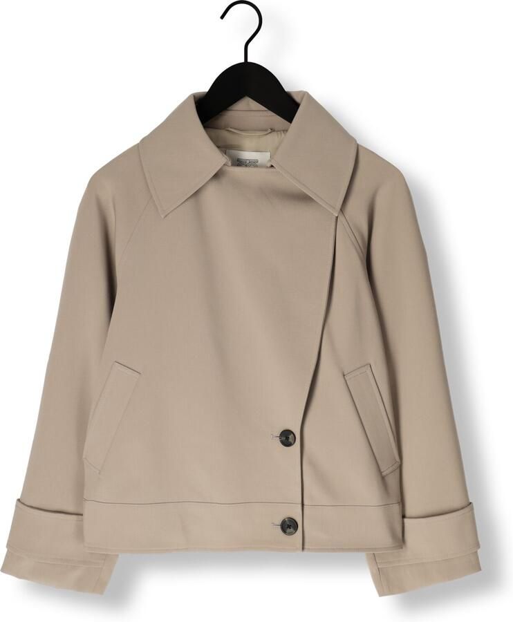 SECOND FEMALE Dames Jassen Silvie Trench Jacket Beige
