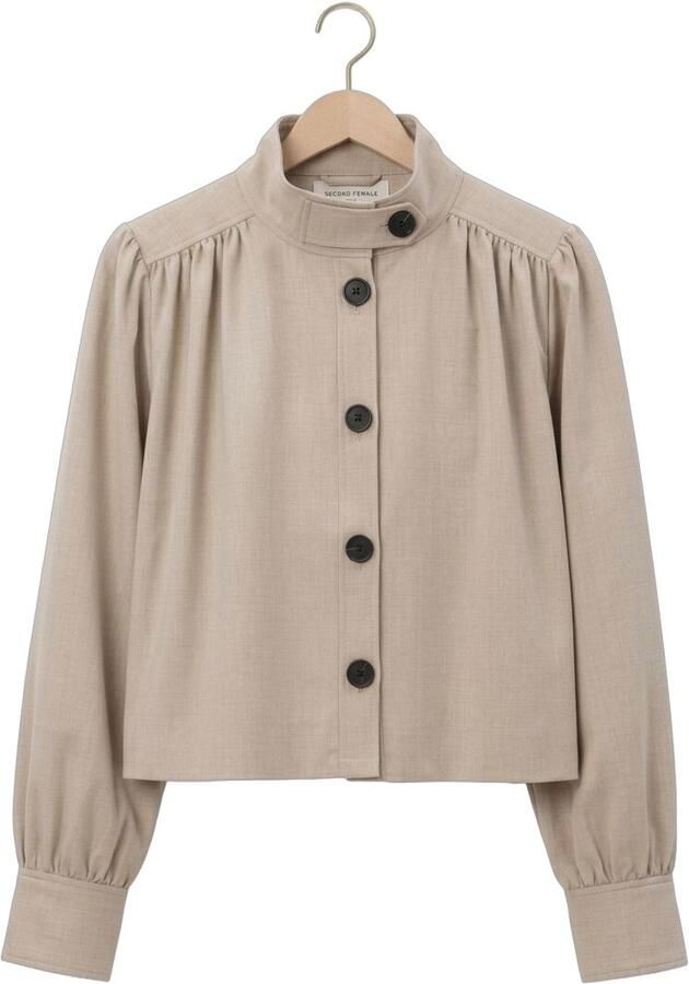 SECOND FEMALE Dames Jassen Zoie Jacket Beige - Foto 3