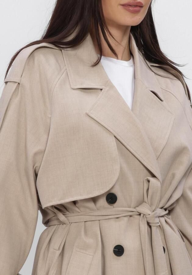 SECOND FEMALE Dames Jassen Zoie Trenchcoat Beige - Foto 3