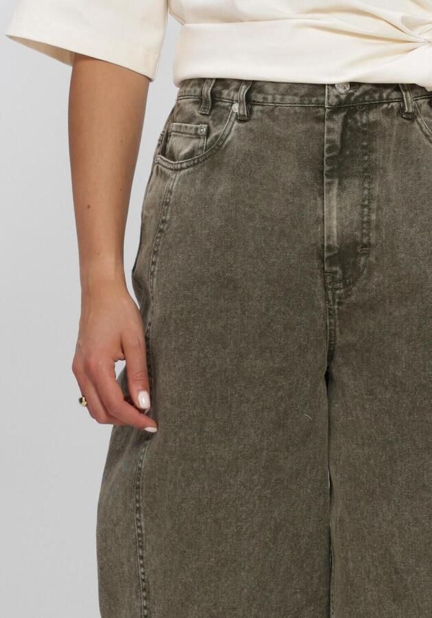 SECOND FEMALE Dames Jeans Jaye Denim Barrel Jeans Olijf - Foto 3