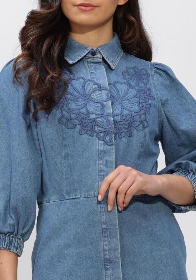 SECOND FEMALE Dames Jurken Cornelia Denim Tunic Dress Blauw - Foto 3
