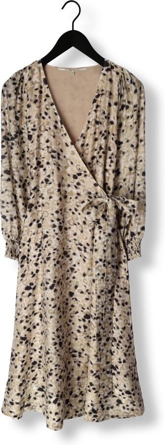 Second Female Beige Wrap Jurk Gaura Midi Stijl Second Dames Multicolor Dames - Foto 3