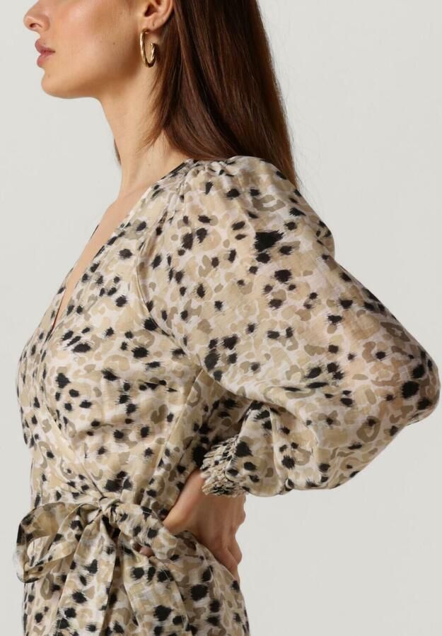 Second Female Beige Wrap Jurk Gaura Midi Stijl Second Dames Multicolor Dames - Foto 2