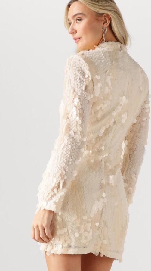 SECOND FEMALE Dames Jurken Glimmer Dress Creme - Foto 2