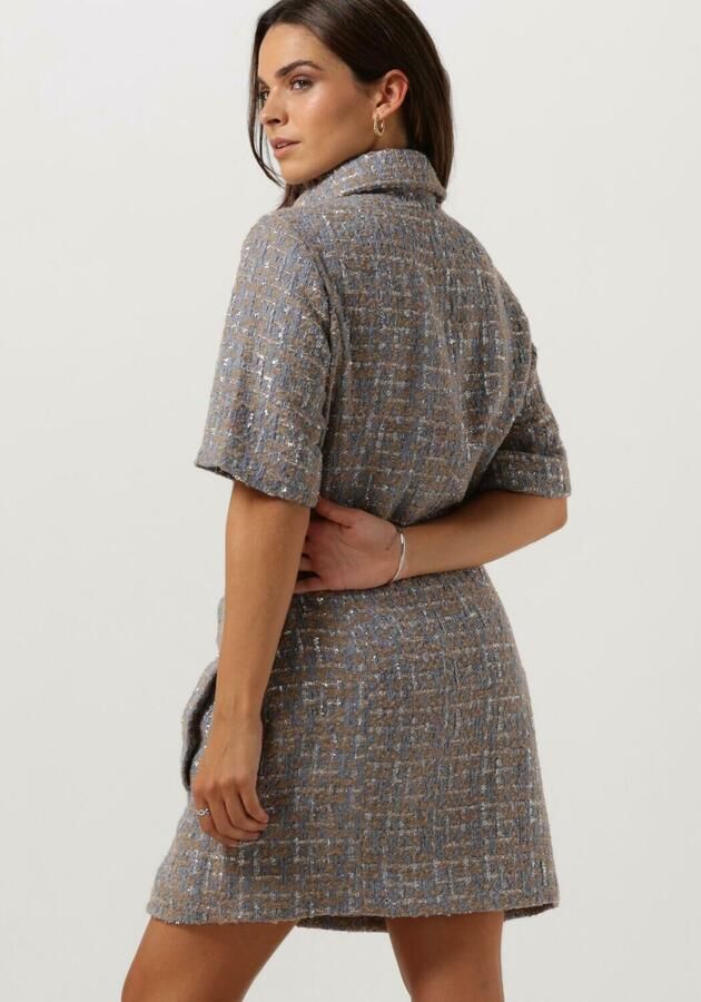 Second Female Lilje Mini Overhemdjurk Second Dames Gray Dames