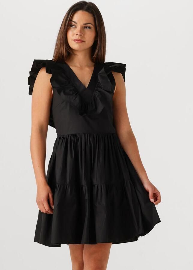 Second Female Mini-jurk met ruches Zana zwart - Foto 4