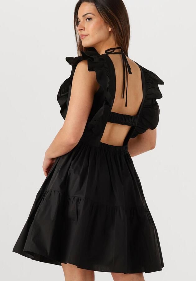 Second Female Mini-jurk met ruches Zana zwart