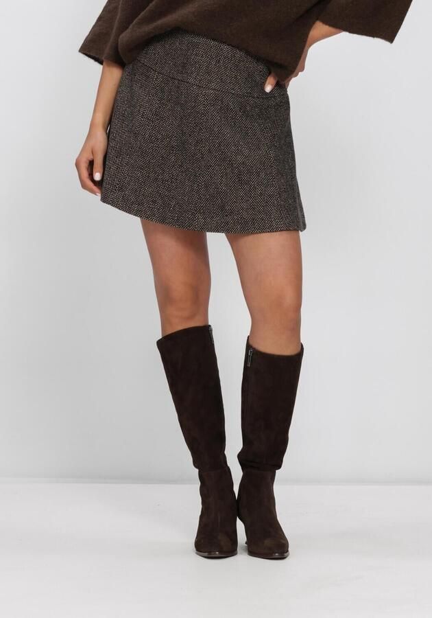 SECOND FEMALE Dames Rokken Emi Mini Skirt Bruin