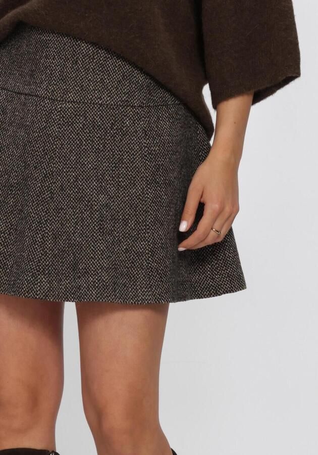 SECOND FEMALE Dames Rokken Emi Mini Skirt Bruin - Foto 4