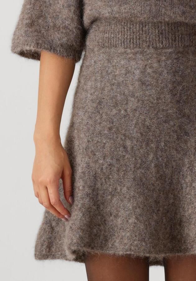 SECOND FEMALE Dames Rokken Emmalou Knit Skirt Bruin - Foto 3