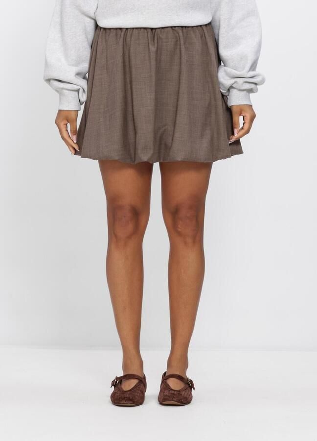 SECOND FEMALE Dames Rokken Oline Mini Baloon Skirt Taupe