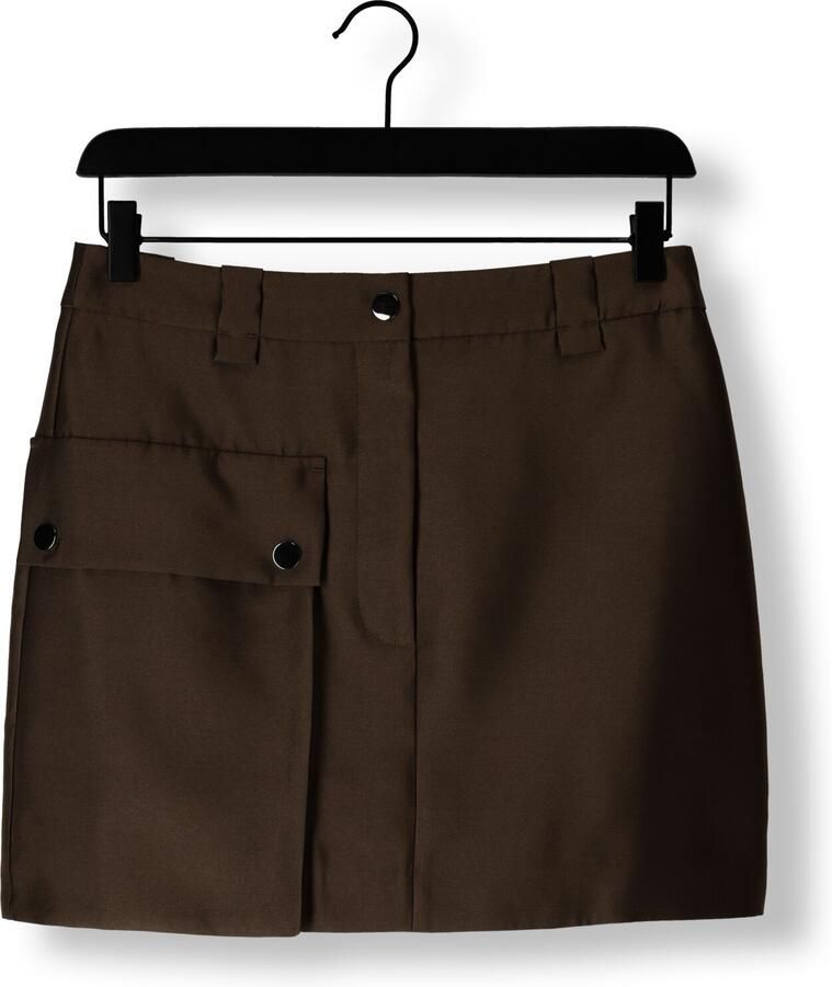 Second Female Khaki Minirok Oregon Stijl Second Dames Brown Dames