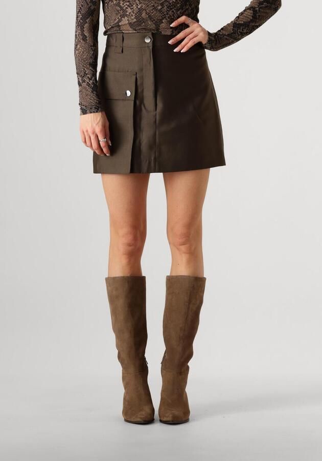 Second Female Khaki Minirok Oregon Stijl Second Dames Brown Dames - Foto 4