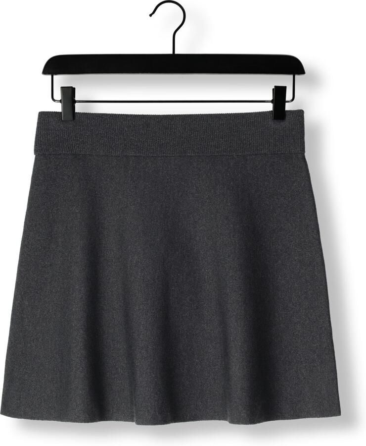 SECOND FEMALE Dames Rokken Siv Knit Short Skirt Donkergrijs
