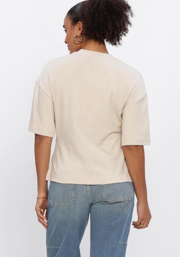 SECOND FEMALE Dames Tops & T-shirts Enora Brooch Tee Beige - Foto 2