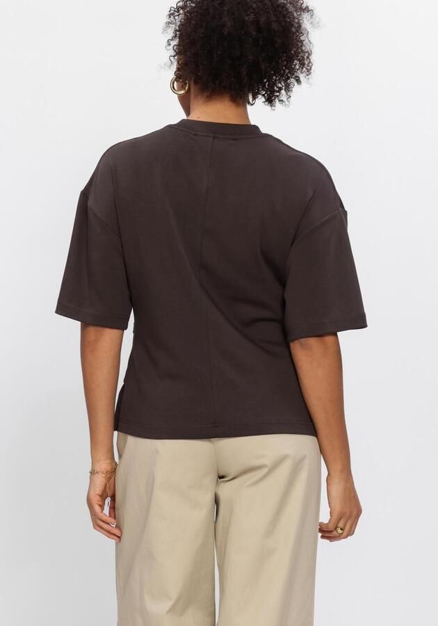 SECOND FEMALE Dames Tops & T-shirts Enora Brooch Tee Bruin - Foto 3