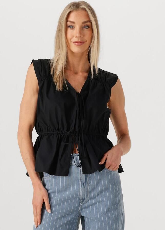 SECOND FEMALE Dames Tops & T-shirts Felixa Top Zwart - Foto 4