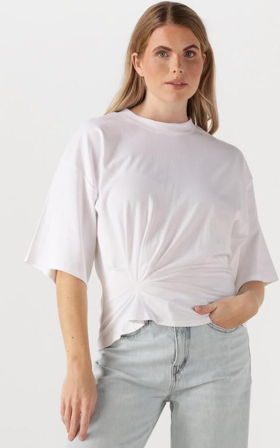 Second Female T-shirt met gesmokt detail Missouri wit - Foto 4