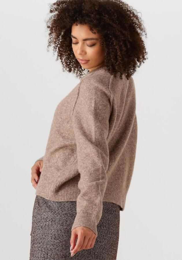 SECOND FEMALE Dames Truien & Vesten Banja Knit Raglan Cardigan Bruin