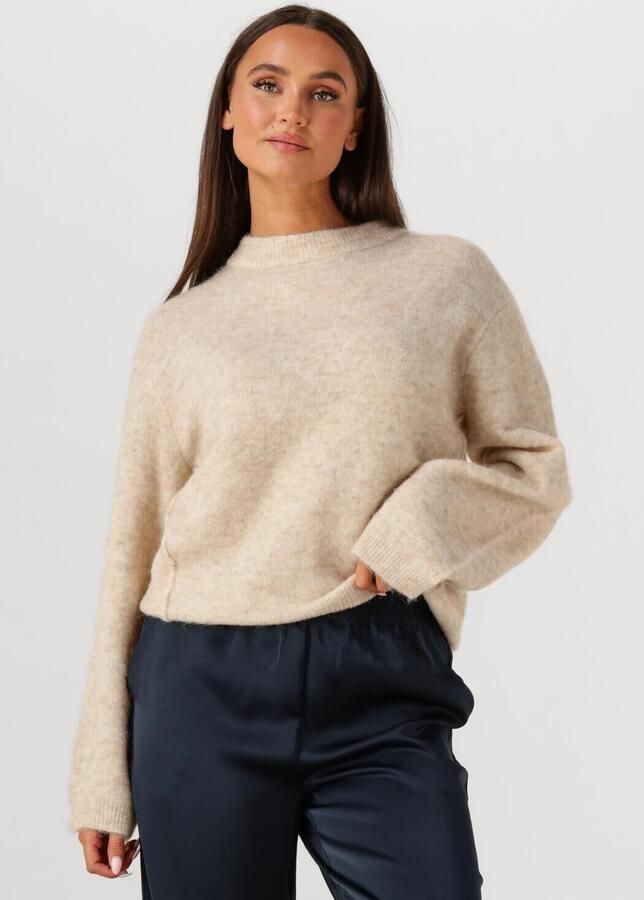 SECOND FEMALE Dames Truien & Vesten Beate Knit O-neck Beige - Foto 4