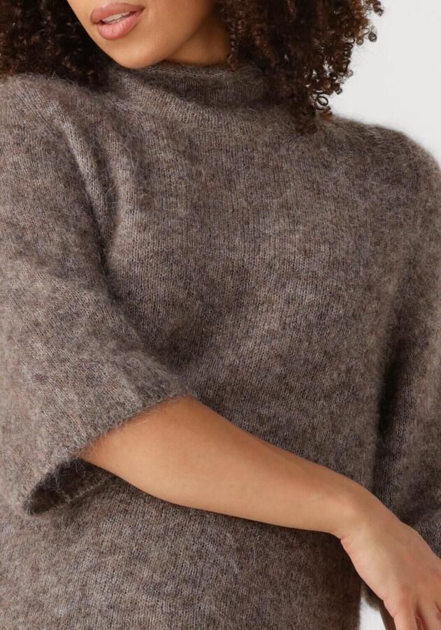 SECOND FEMALE Dames Truien & Vesten Emmalou Knit Ss Taupe - Foto 2