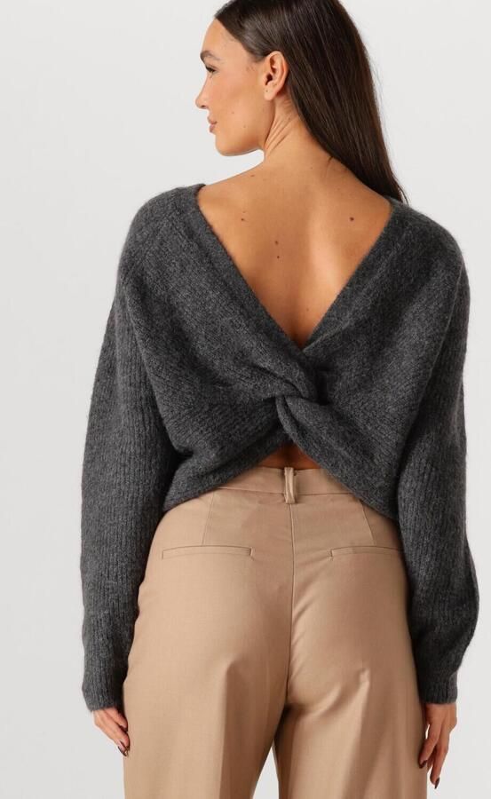 SECOND FEMALE Dames Truien & Vesten Flare Knit Donkergrijs - Foto 2