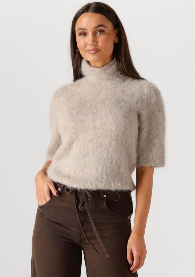 SECOND FEMALE Dames Truien & Vesten Karla Knit Ss Beige - Foto 4