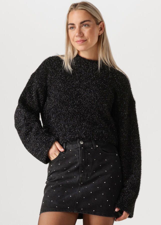 SECOND FEMALE Dames Truien & Vesten Lamilla Knit O-neck Zwart - Foto 4